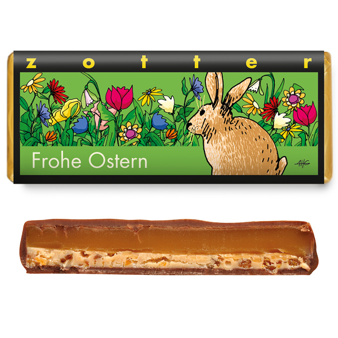 Zotter Fairtrade Schokolade Frohe Ostern