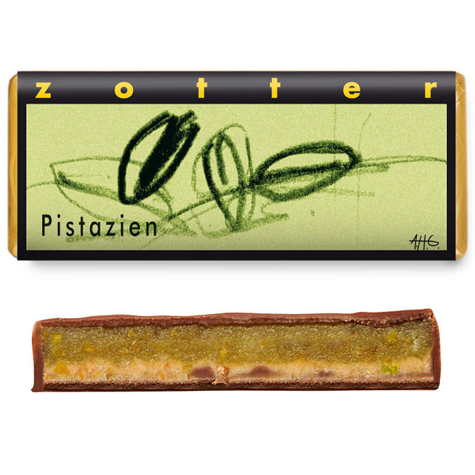 Zotter Fairtrade Schokolade Pistazien