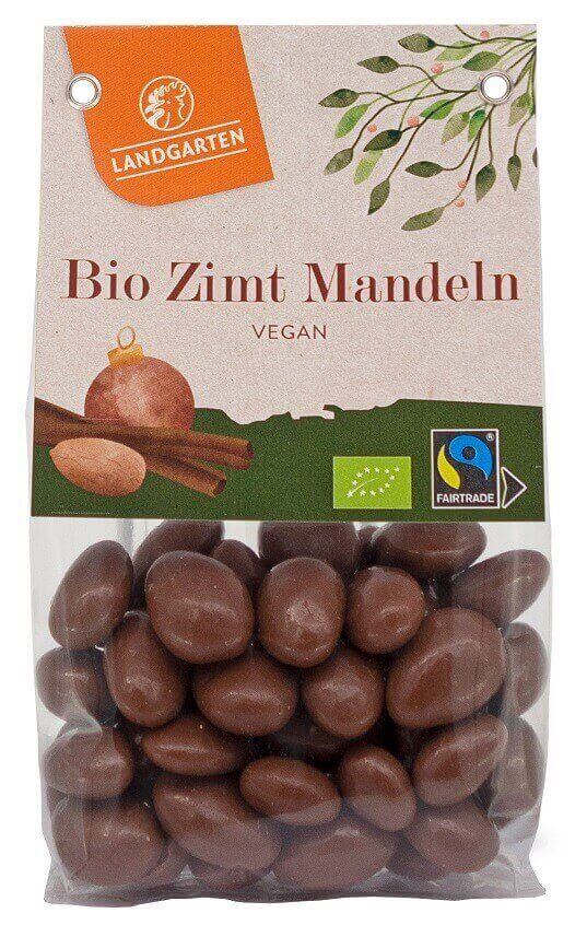 Landgarten Bio Zimt Mandeln in Schokolade