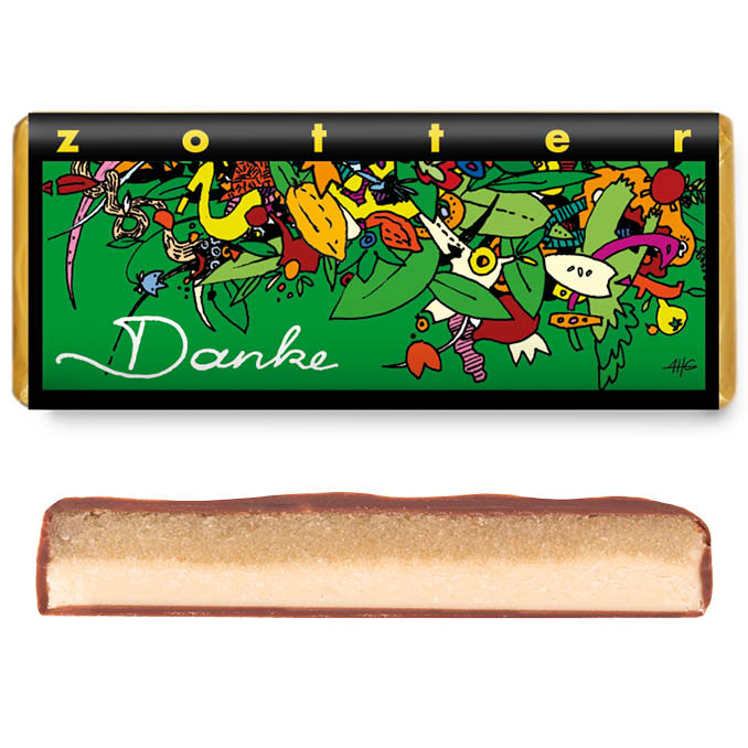 Zotter Fairtrade Schokolade Danke