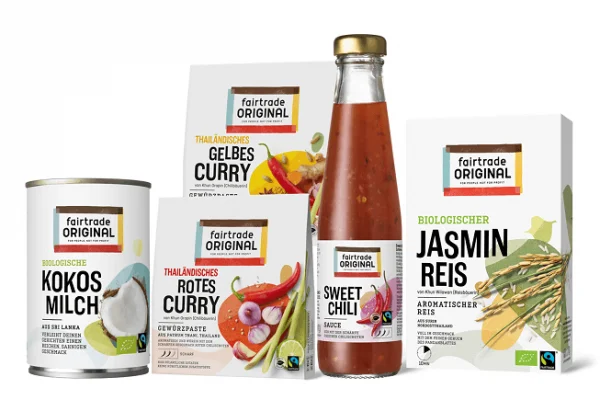 Thai Curry Set mit Jasminreis und Sweet Chili Sauce