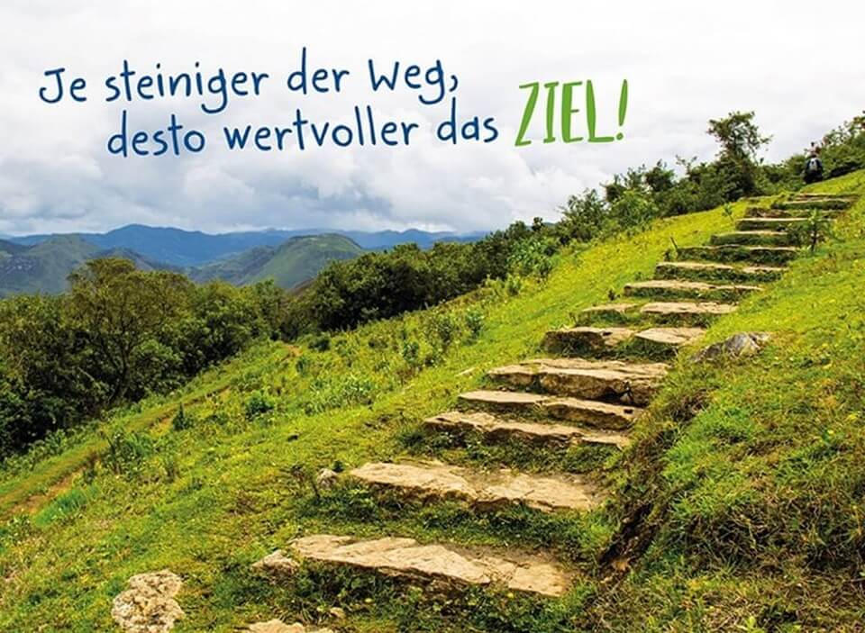 FairMail Postkarte Der Weg ist das Ziel