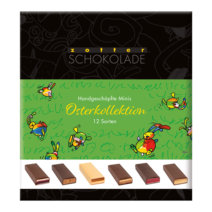 Zotter Osterkollektion Handgeschöpfte Minis