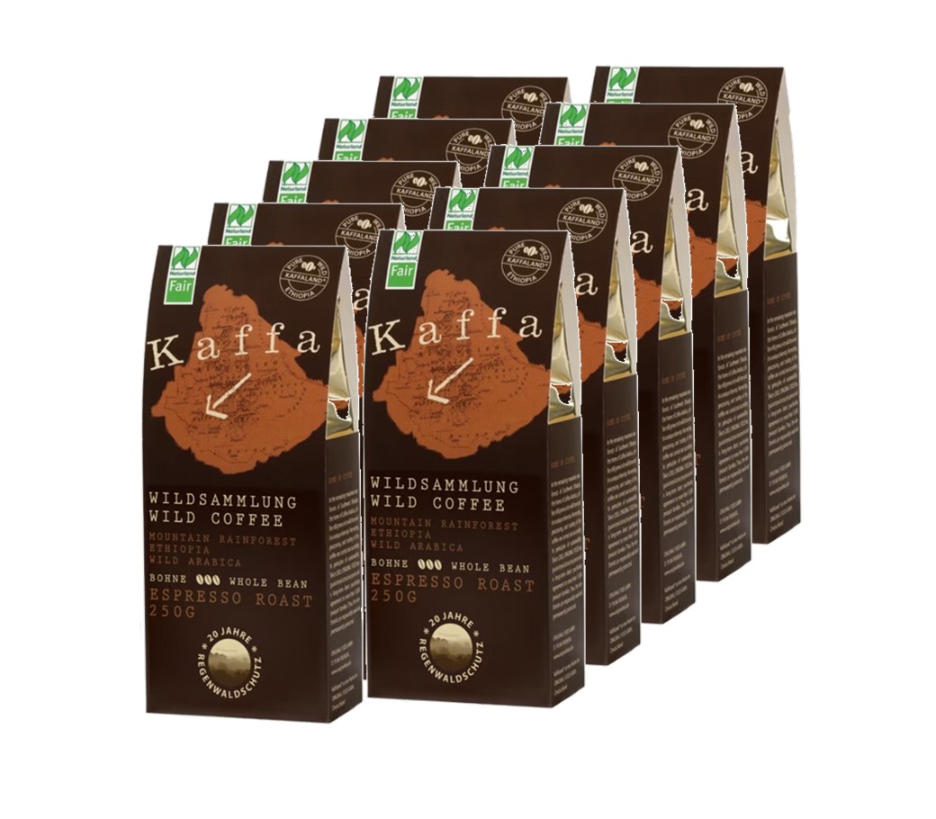 Kaffa Wildkaffee Espresso Bohne 10er Set