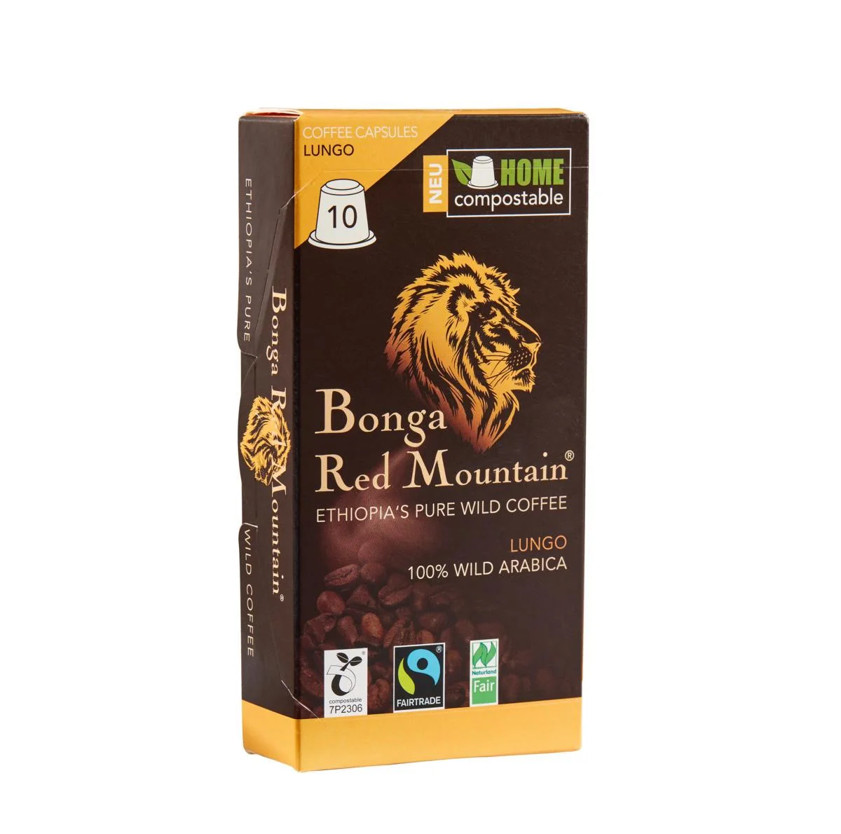 Kompostierbare Lungo Kapseln Bonga Red Mountain