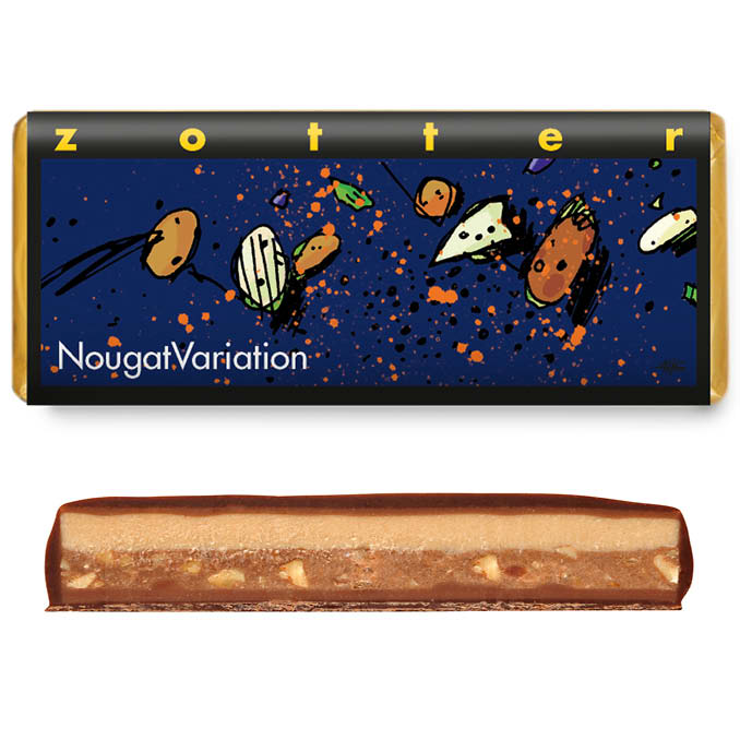 Zotter Fairtrade Schokolade Nougatvariation
