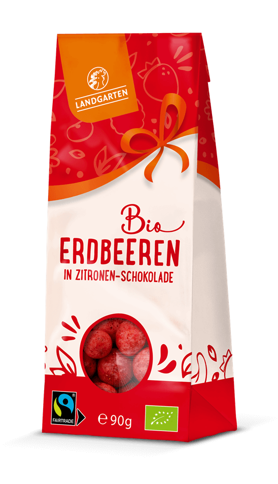 Landgarten Bio Erdbeeren in Zitronenschokolade