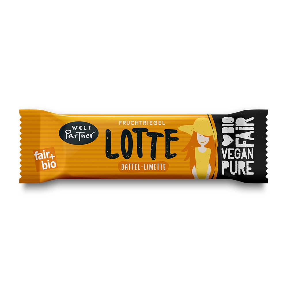 Weltpartner Fruchtriegel Lotte Dattel Limette
