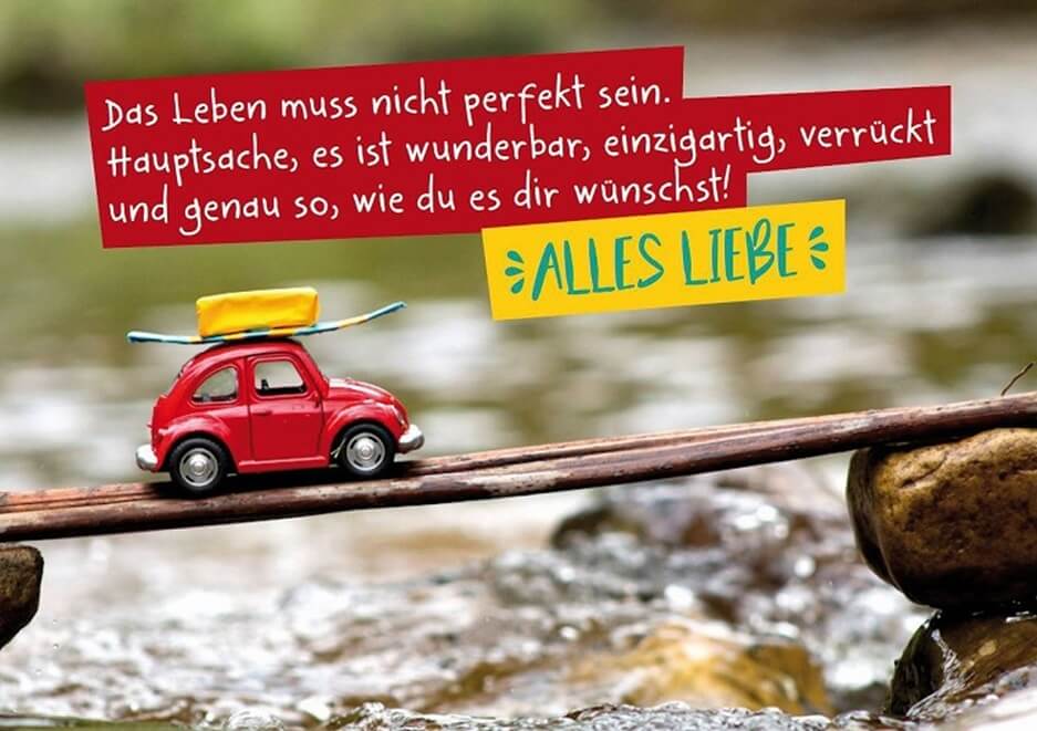 FairMail Grußkarte Alles Liebe mit Umschlag