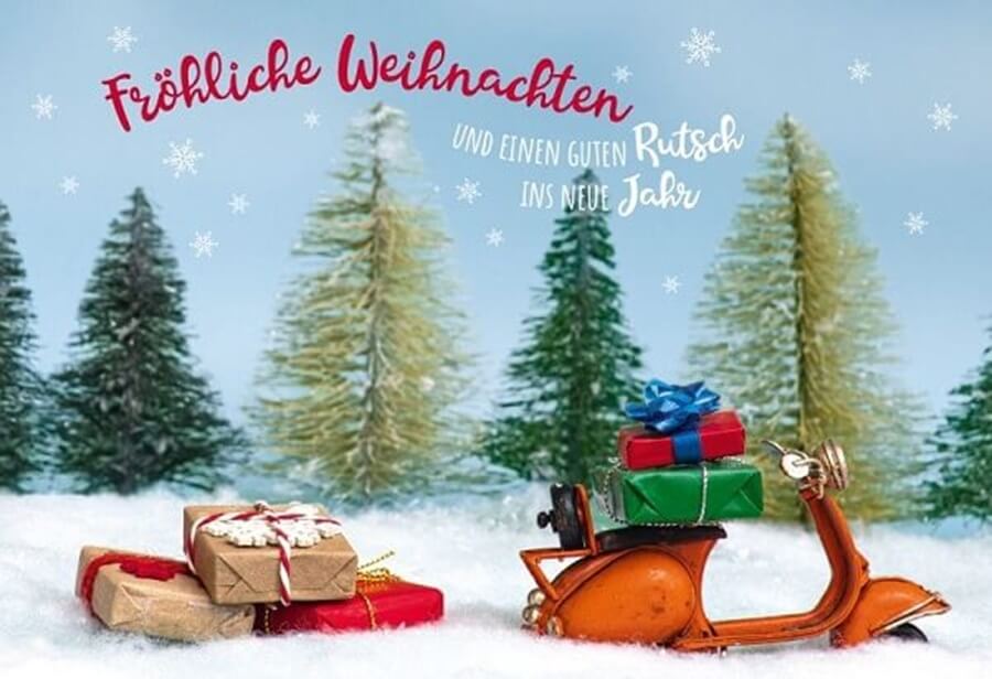 FairMail Grußkarte Weihnachtsgeschenke mit Umschlag