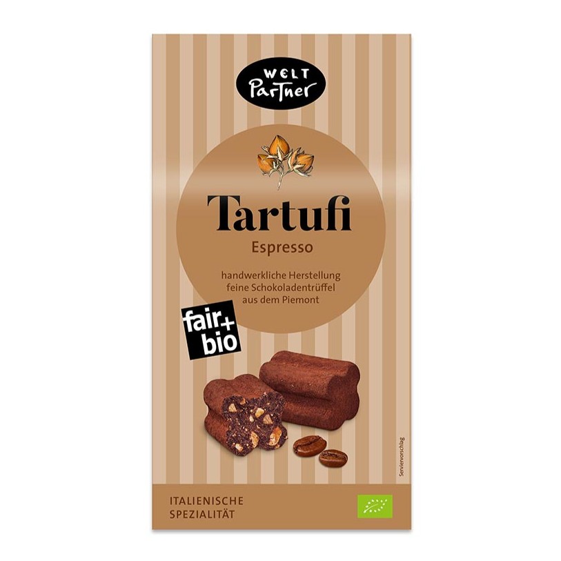 Weltpartner Tartufi Espresso Cacao 60%
