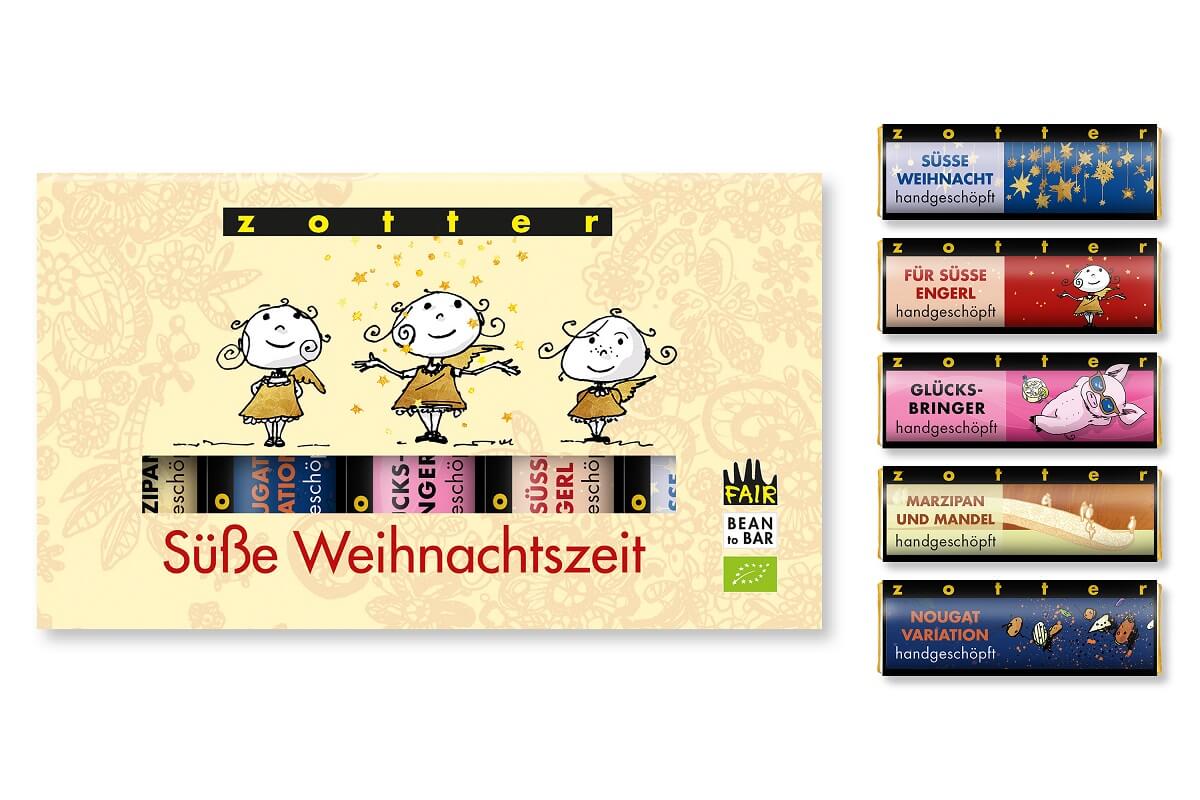 Zotter Schoko-Minis Süße Weihnachtszeit